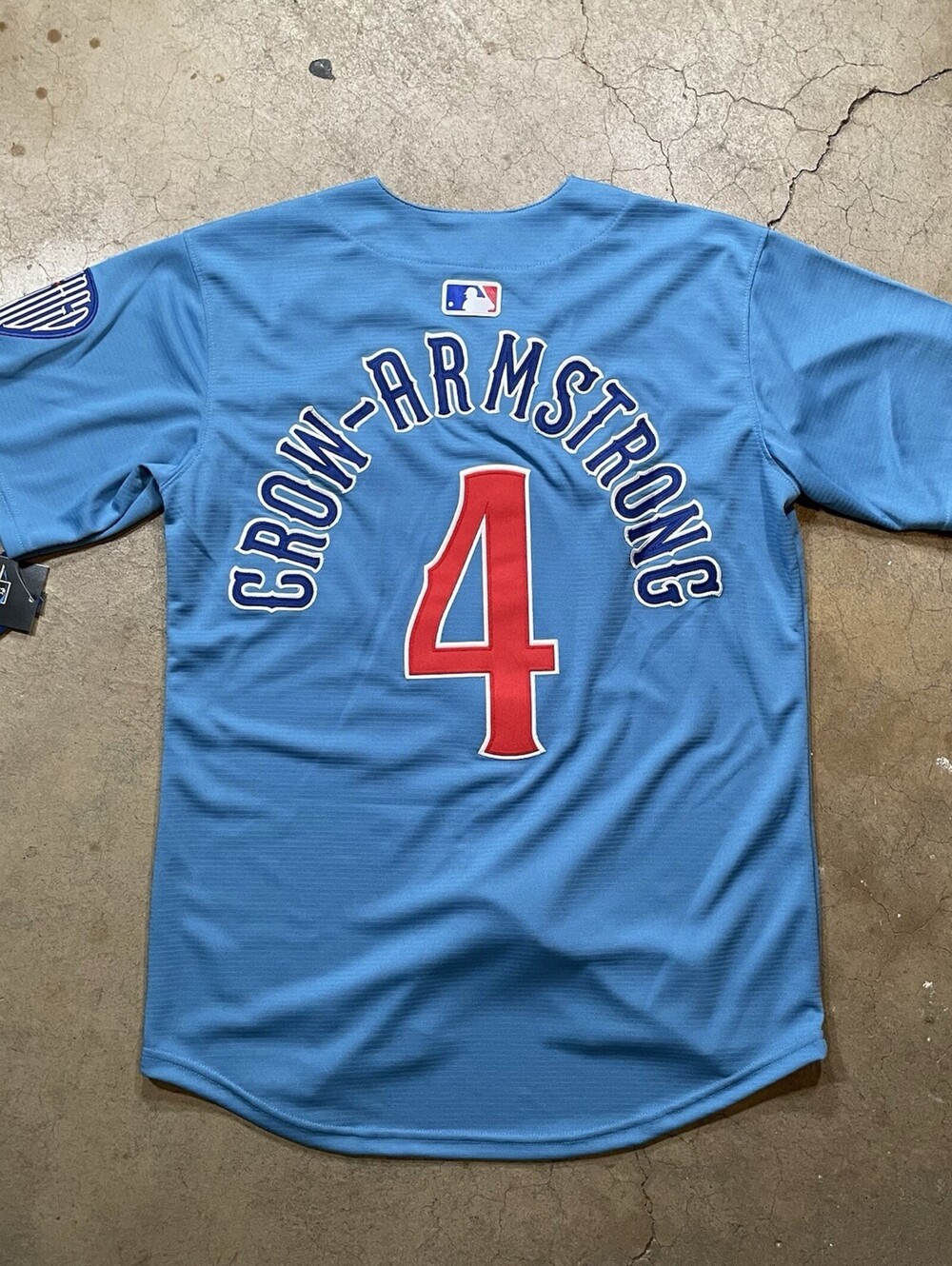 CHICAGO Cubs #4 Pete Crow-Armstrong BLUE Jersey STITCHED Size XL